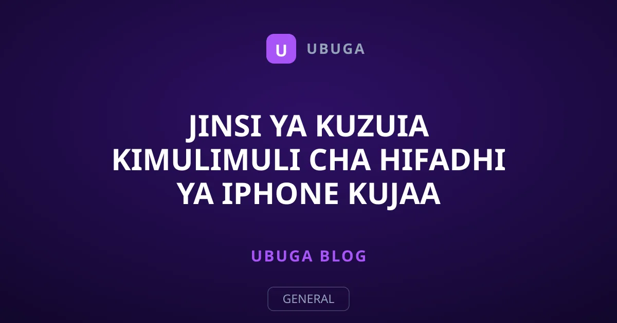 Jinsi ya Kuzuia Kimulimuli cha Hifadhi ya iPhone Kujaa