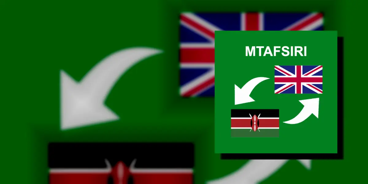 Kiswahili Kiingereza Mtafsiri